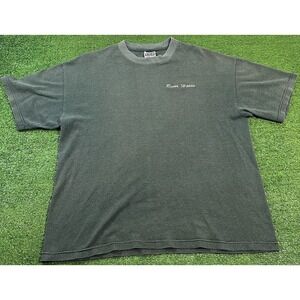 Vintage Cropped Shirt XL Oversized Hiking T-Shirt Outdoors  Geo Texture GorpCore